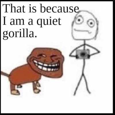Monkey is troll