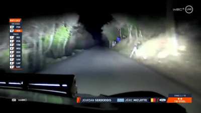 Cruising with headlights on during the Monte Carlo rallye. Live.