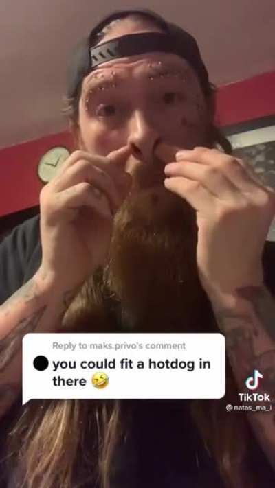Thanks, I hate hotdog nose ring
