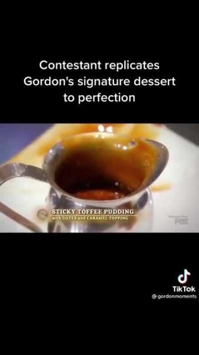 Master chef contestant replicates Gordon Ramsey&rsquo;s signature dish to perfection (happy freakout)