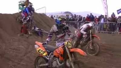 Man Gets Knocked Out After Bike Falls On Top Of Him