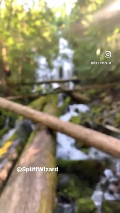 Put the high in hiking&hellip; Burn shot of a Zeppelin I rolled with filter I made.