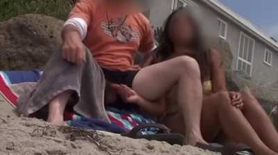 Petting at the beach