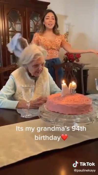 Celebrating grandma's 94th birthday