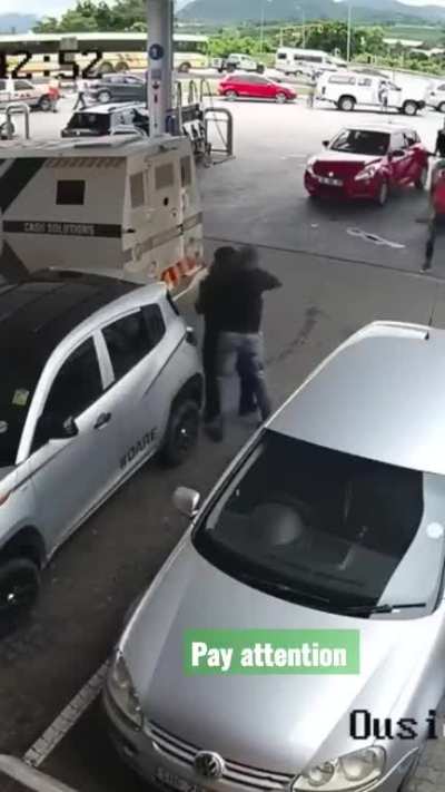 to protect the money truck
