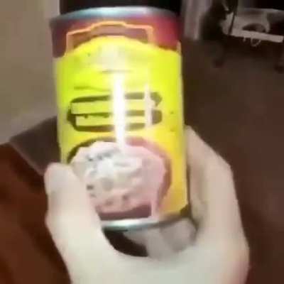 Cat scared of beans