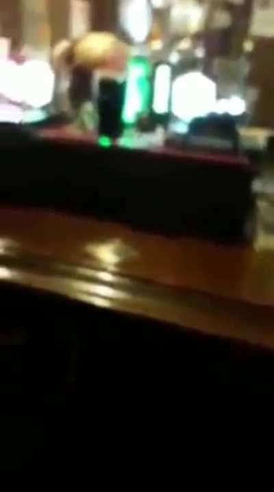 A chicken walks into a bar...