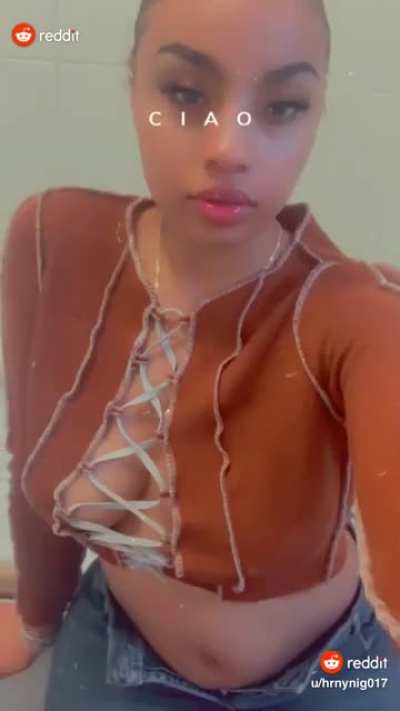 She likes to gag on fat cock and getting fed thick nut