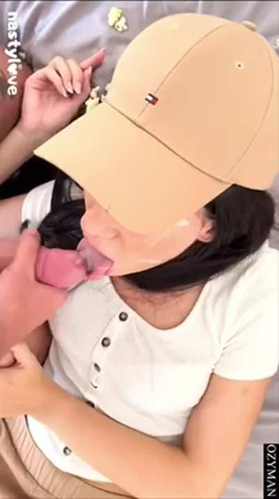 With the cap