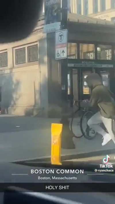 This happened following an armed robbery on Boylston St in Boston today 