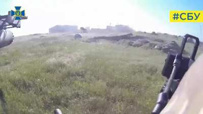 An archival footage of SBU servicemen who participated in liberation of Snake Island. In June 2022, the special forces of the Central Security Service "A" of the SBU, together with the servicemen of GUR and AFU of Ukraine, conducted a unique and extremely
