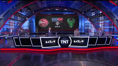 [Highlight] Shaq celebrates the Hawks win while Chuck declares 