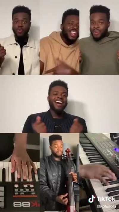 This guy is his own backup artist