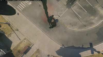 Got sniped off the helicopter after we won?!?
