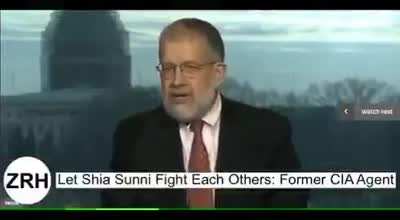 Former CIA Agent: "The thing was ideal when ISIS was advancing in Baghdad because Sunnis were killing Shias and that's exactly what we need." Reminder that CIA, at the very best, willingly let ISIS grow