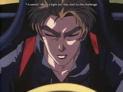 When the MC arrives, he deserves some hype (Initial D First Stage - "Dance Around The World" scene)