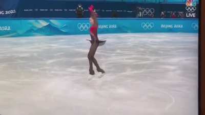 15 year old pulls off a Quad at the Olympics