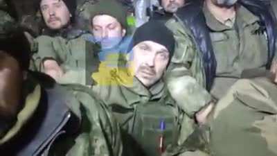 ua pov Russian "Storm" Brigade makes a video. They say from 161 people, this is all that's left, with around 18 soldiers being visible. They speak of the difficulties they faced during the operations for 14 days and about their heavy losses.