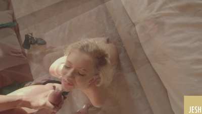Jesh by Jesh - Fucking petite blonde and covering her cute face with cum
