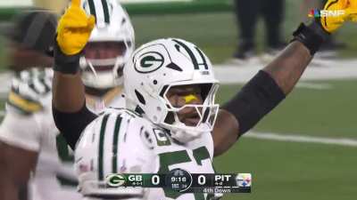[Highlight] Rashan Gary and Micah Parsons combine for the sack on Aaron Rodgers