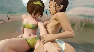 VR - Fun with Toph &amp;amp; Katara (Queen_Complexxx)