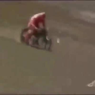 He didn't move at the end, so I'm not sure