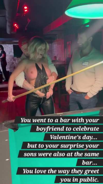 You love they way your Sons greet and treat you in public...
