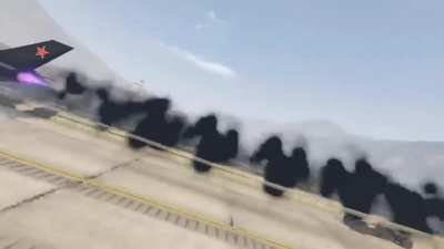 We&rsquo;ve all seen Planes fly through Zancudo tunnel, but what about 2 Planes at the same time, 1 of them inverted?