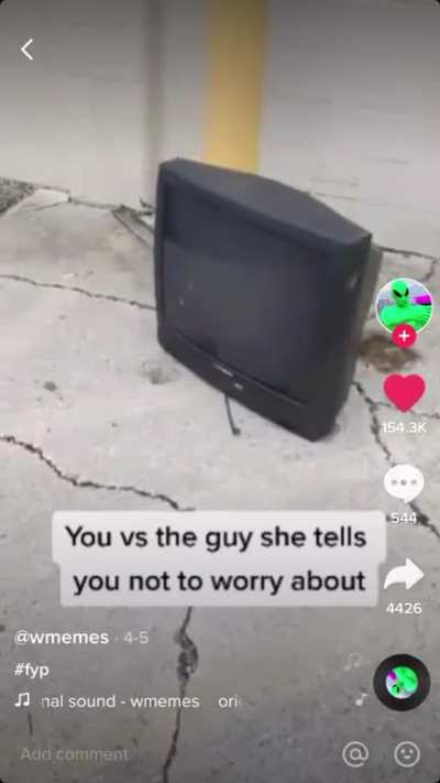 Damn that television is stro-