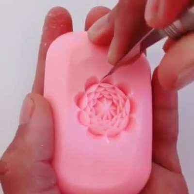 Beautiful art made out of soap