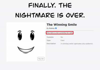 It&rsquo;s finally over.