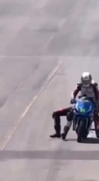 Looks like he saved this guy from certain grievous injuries!