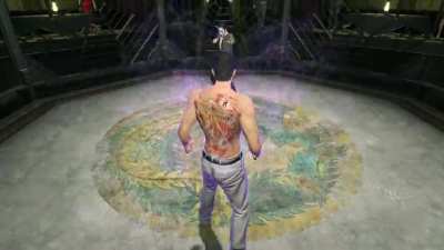 Majima goes flying off the edge