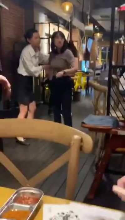 This Chinese woman yelled at me, threw lettuce at my girlfriend because I&rsquo;m a foreigner