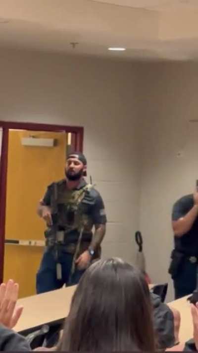 A SWAT team was called to a high school in Houston, Texas, which went classroom to classroom to search for a potential shooter.