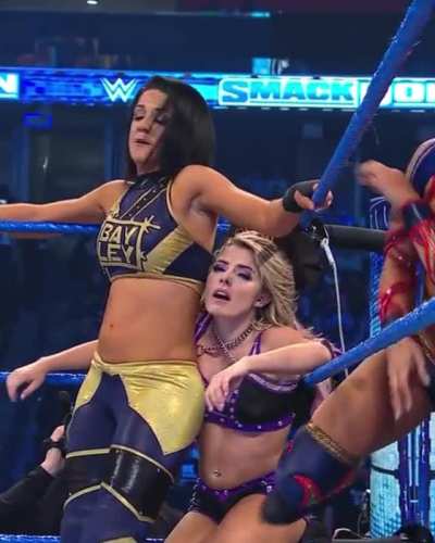 Bayley &amp;amp; Sasha Banks Smothering Alexa Bliss