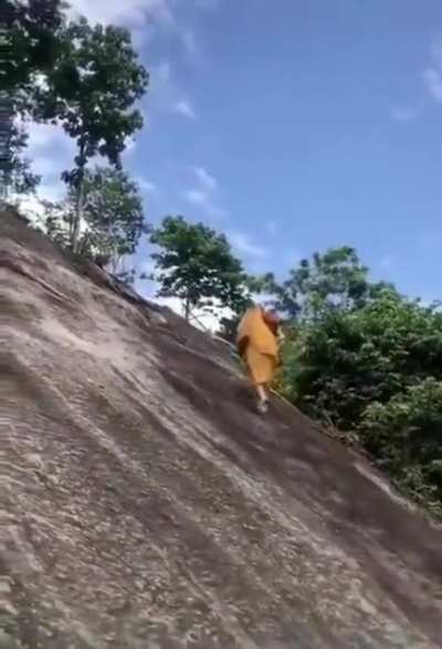 The monk has no attachments