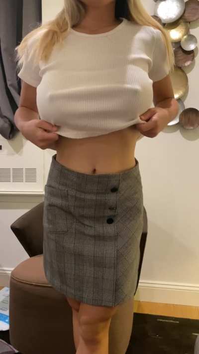 Does this secretary have nice enough titties for a promotion?