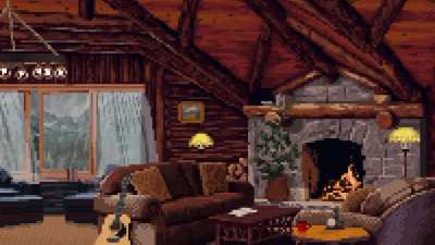 [OC] Cozy cabin