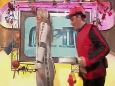 Holly Willoughby gets butt slapped