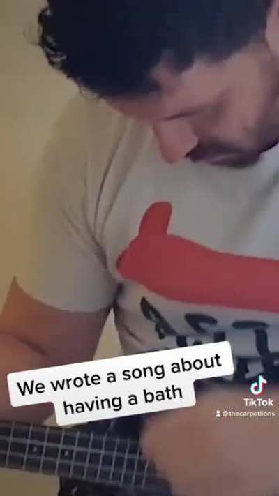 A hardcore rap song about baths