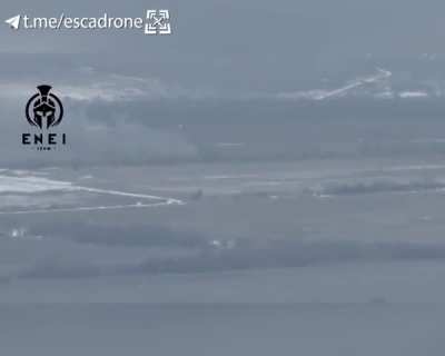 Ukrainian FPV drone destroying a Russian BMP 