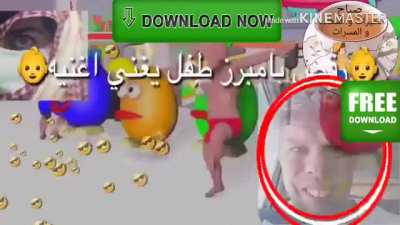 طفل يغني اغنيه حضانه القوافي بامبرز مضحك طفل لطيف يغني اغنيه في رقصه متحركهdonlod144p