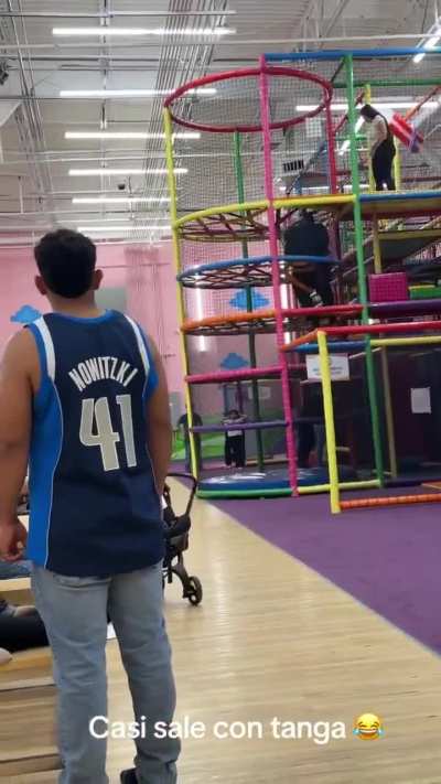 Of a fatass at a kids playground