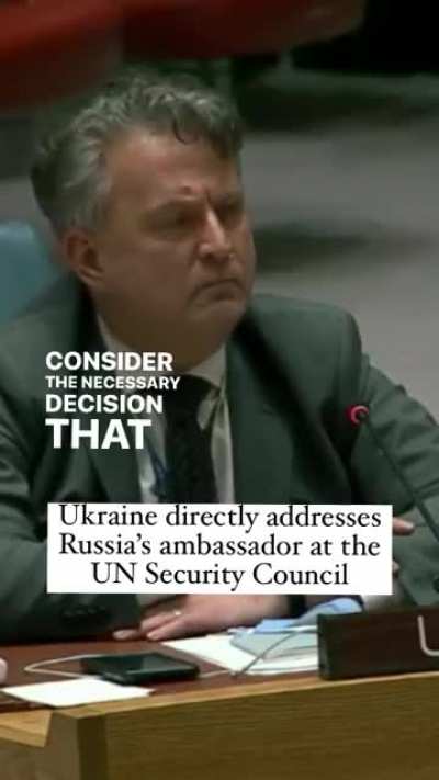 Ukraine directly addresses Russia's ambassador at the UN Security Council
