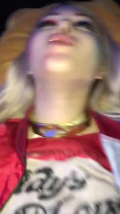 Harley Quinn getting treated like the little cumslut she is, don&rsquo;t let Mr J find out