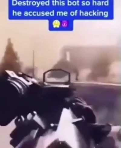 He hacking!