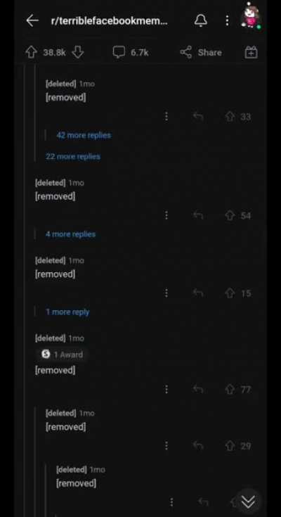 u/deleted really loves to say "removed".
