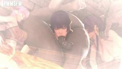 Ayane &amp;amp; Nyotengu fucked by demons (PMMSFM) [Dead Or Alive]