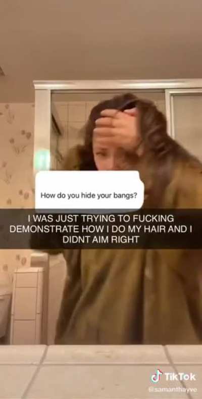 HMFT after I smash my head into my bathroom counter